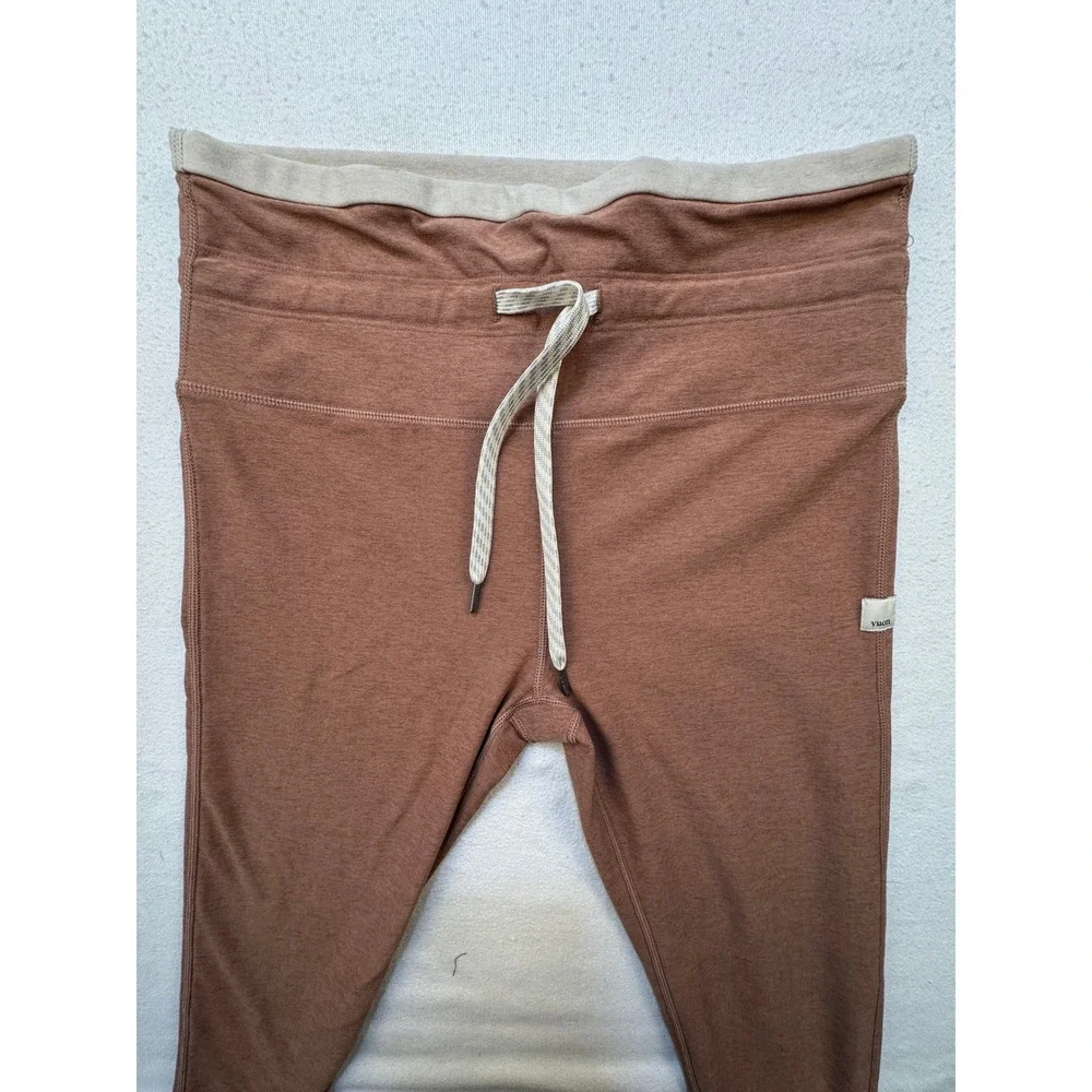 Vuori Joggers Womens Medium Brown Performance Jogger VW452 Heathered Drawstring - Picture 8 of 11